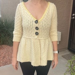 Free people peplum cardigan